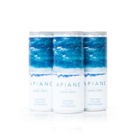 CAJA DE 24 LATAS DE 250 ML APIANE ESPUMOSO MOSCATEL - Bodegas Carpe Diem
