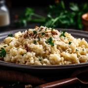 Risotto de mariscos al vino blanco