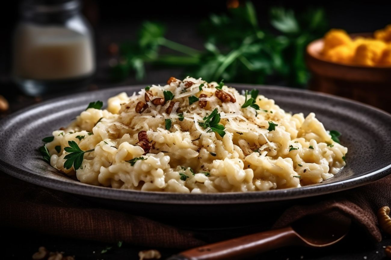 Risotto de mariscos al vino blanco
