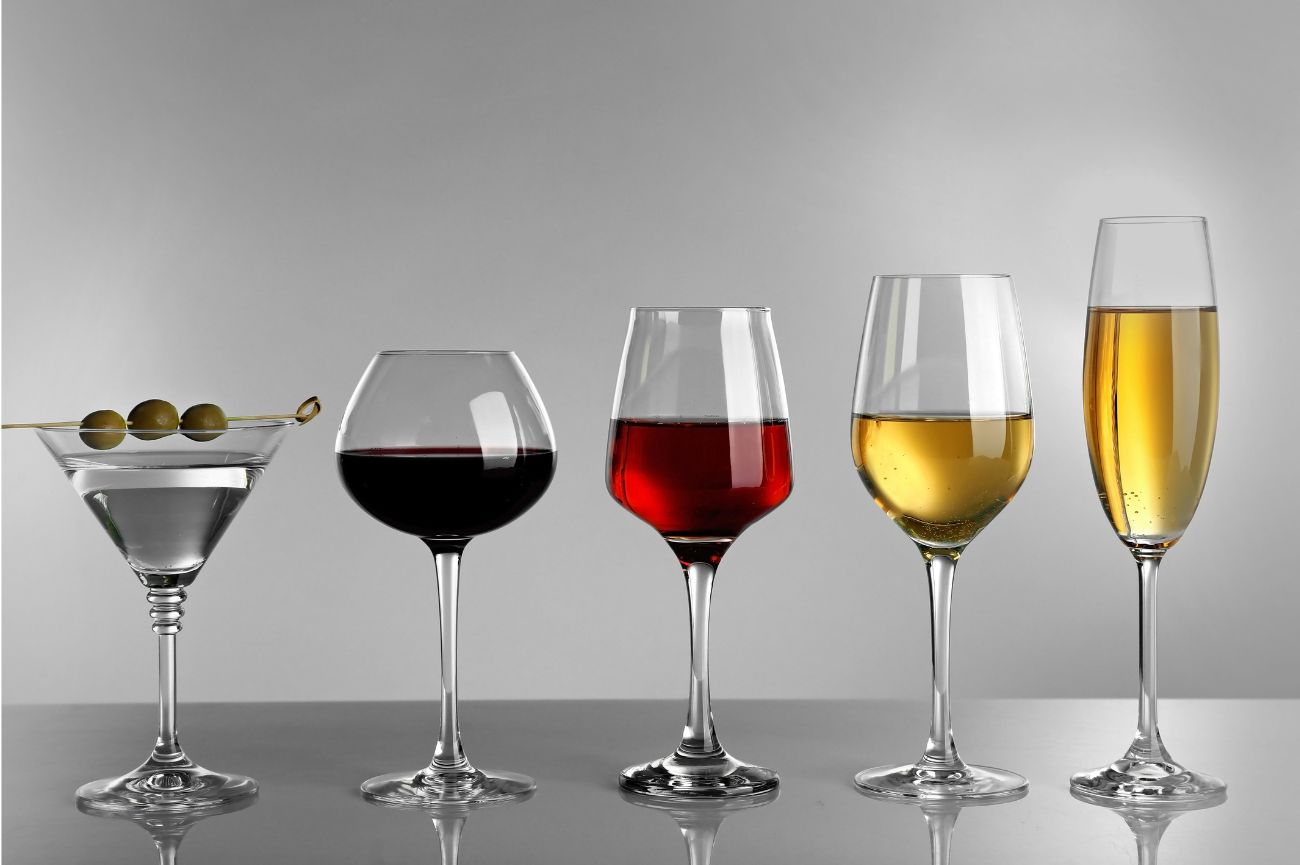Diferentes tipos de copas según el vino